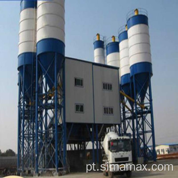 Exportar para Mianmar HZS90 Central de dosagem de concreto estacionária